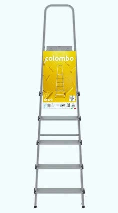 SCALA IN ACCIAIO E ALLUMINIO MOD. MISTA – 5 GRADINI