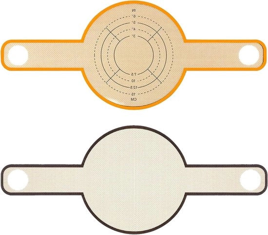 Matte per Dutch Oven con maniglie lunghe - mat mat per gocce in silicone riciclabile - accessori per mat per forno