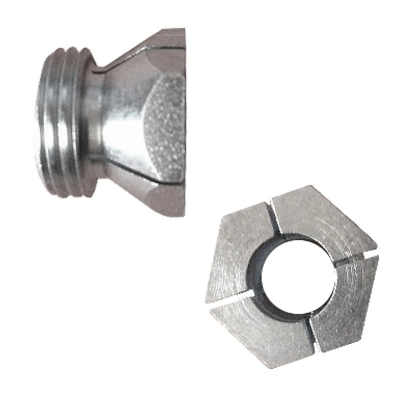 Raccordo Adattatore filettato 3/8 per resistenze candelette con Diametro da 9mm a 9,55mm per stufe a Pellet
