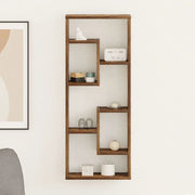 Mensola a Muro Rovere Fumo 36x16x90 cm in Legno Multistrato cod mxl 51747