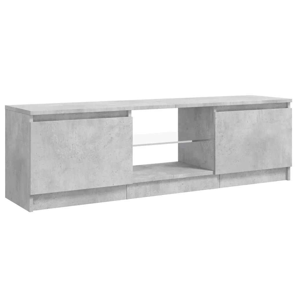 Mobile TV multimediale scaffale TV credenza mobile TV sala da pranzo soggiorno camera da letto con luci LED 120 x 30 x 35,5 cm grigio 02_0026511