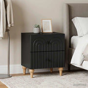 Armadio da Notte 2 pz Nero 43 x 34,5 x 48 cm 894068