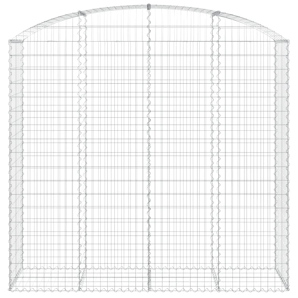 Cesto Gabbione ad Arco 200x50x180/200 cm Ferro Zincato 153479