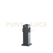 PALETTO STATION ANTRACITE CON 2 SCHUKO 15A 2500W 12X12X30CM