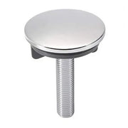 Coppia tappi copriforo 47 mm in acciaio cromato per lavabo e bidet