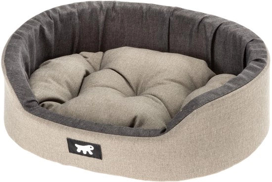 Dandy Sdraio per Cani, con cuscino rimovibile e lavabile, coperta di cotone con imbottitura morbida, ideale anche come gattaiolo, 55 x 41 x H 15 cm, marrone