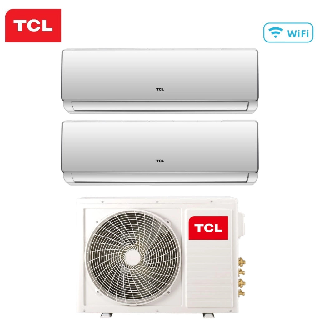 Climatizzatore Condizionatore TCL Dual Split Inverter serie ELITE F2 12+12 con MT1821 R-32 Wi-Fi Integrato 12000+12000