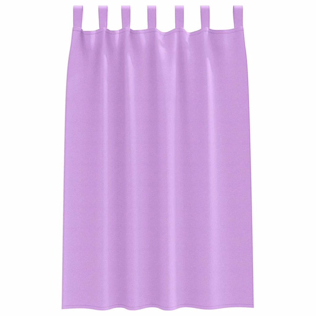 vidaXL Tende con tende 2 pcs Viola Poliestere