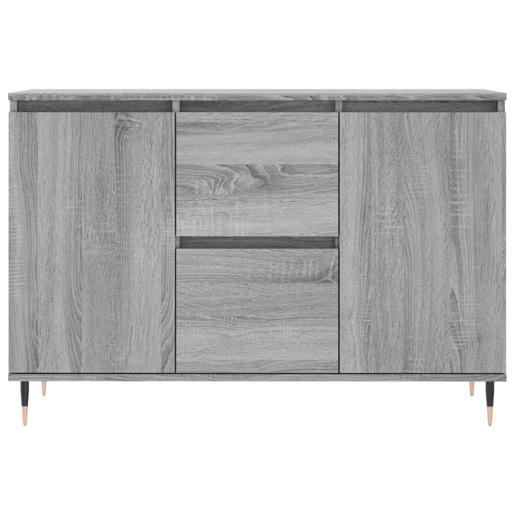 Buffet credenza cassettiera armadio mobile contenitore organizer cucina soggiorno salotto Sonoma 104 x 35 x 70 cm legno ingegnerizzato grigio 02_0036281
