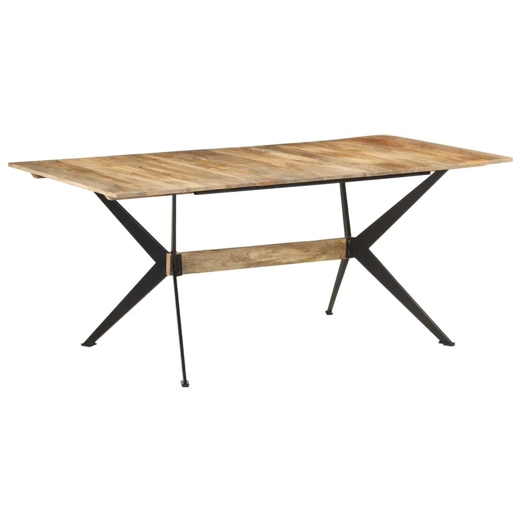 Tavolo da Pranzo 180x90x76 cm in Legno Massello di Mango  cod mxl 18316