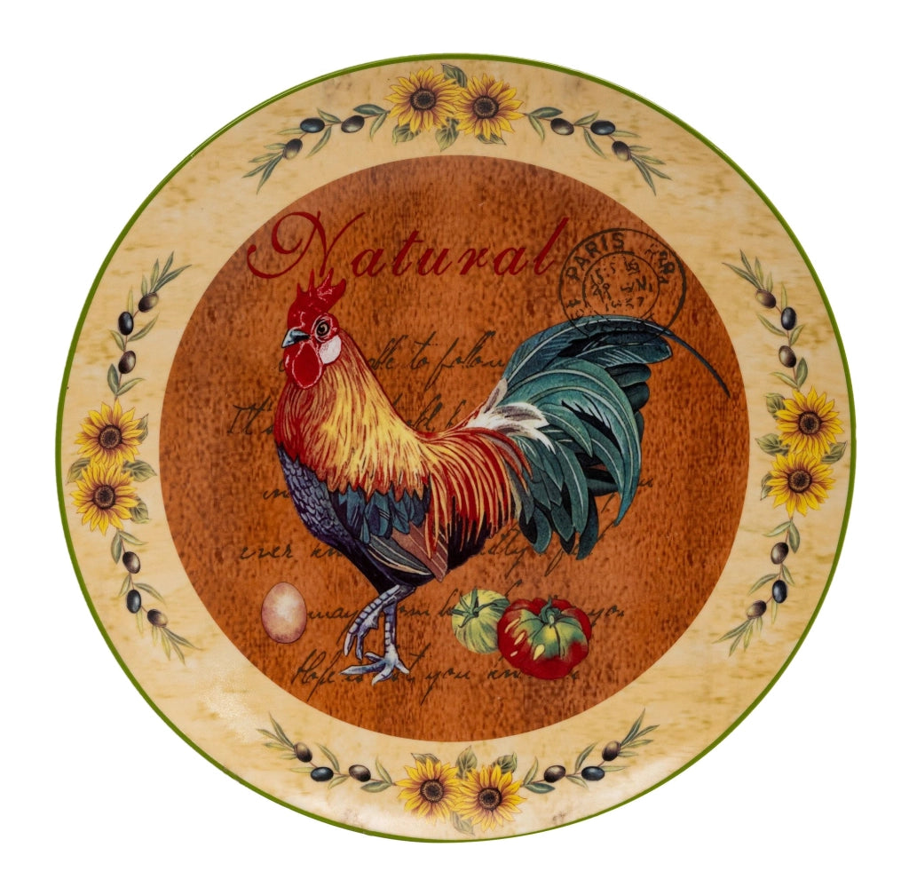 Biscottini Set tre piatti decorativi da parete in ceramica decorata L40XPR40XH4 cm