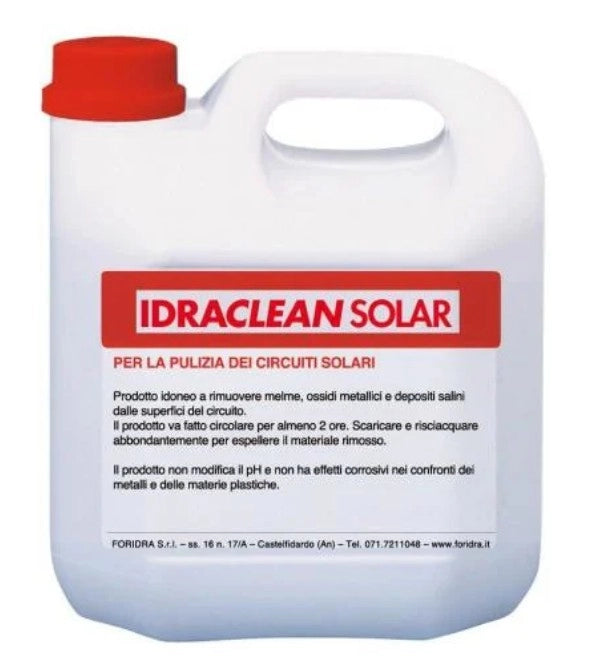 LIQUIDO PULENTE per impianti solari da glicole IDRACLEAN SOLAR   -KG5-