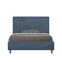Letto 1 Piazza e Mezzo 120x210 cm Senza Rete Agueda Blu