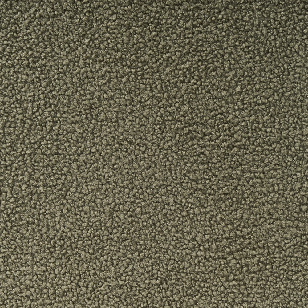 Panca Boucle Verde e marrone chiaro con gambe in legno imbottite Panca per corridoio e panca da letto