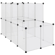 Gabbia trasparente per piccoli animali 142 x 74 x 93 cm PP e acciaio Trasparente 02_0041651