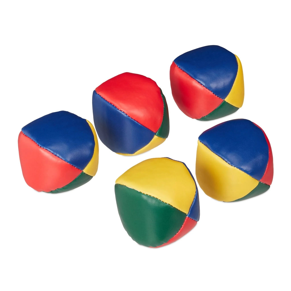Set di 5 palline da giocoleria ideali per bambini e adulti allenamento agilità in gomma multicolore 13_0011202