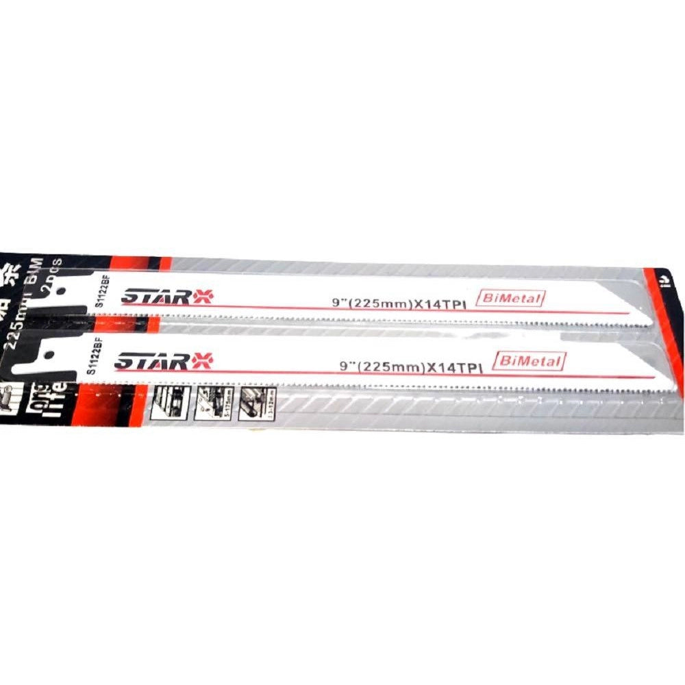 Trade Shop - Set 2 Pz Lama Da 225 Mm Per Sega Seghetto A Gattuccio Per Metallo Ferro Similari -