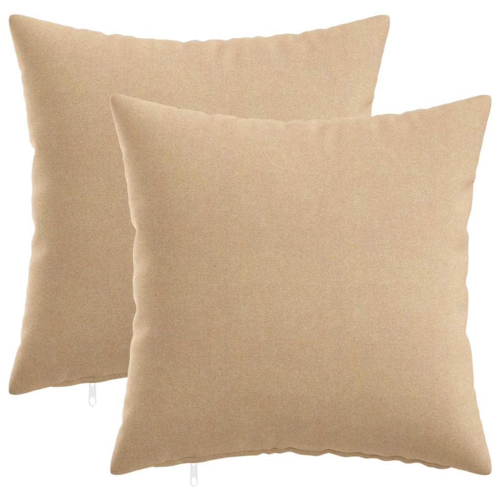 Federa 2 pz HEERLEN Crema 45 x 45 cm Tessuto 910276