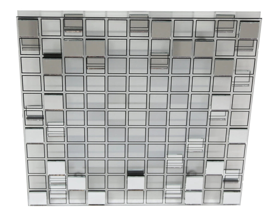 Plafoniera LED Candellux Mosaic 31x31 9W bianco/cromo
