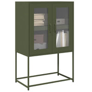 Credenza Verde Oliva 68x39x107 cm in Acciaio 853378