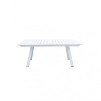 Tavolo Zante Allungabile 200/300x110x75 h cm in Alluminio Bianco
