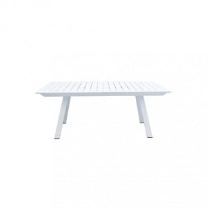 Tavolo Zante Allungabile 200/300x110x75 h cm in Alluminio Bianco