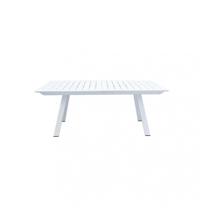 Tavolo Zante Allungabile 200/300x110x75 h cm in Alluminio Bianco