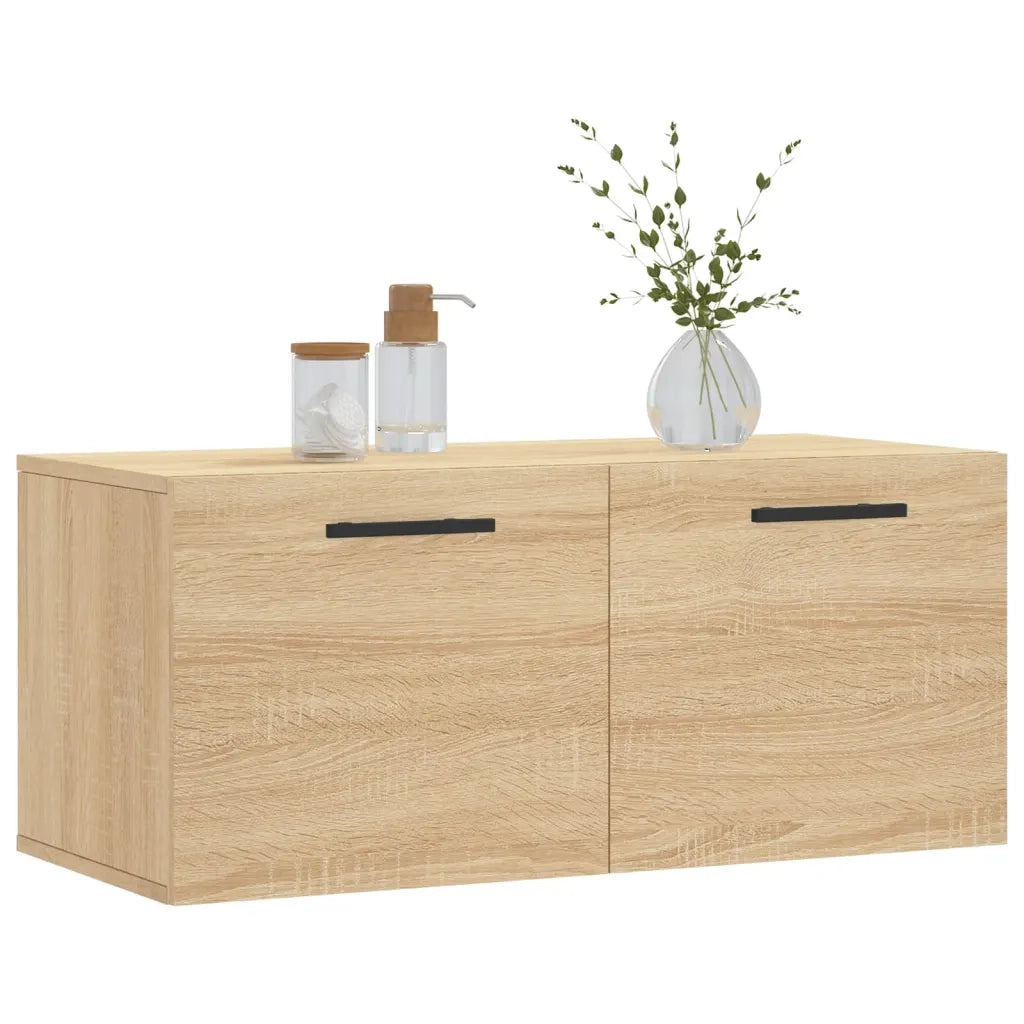 Armadietto a Muro | Mobile a Parete Rovere Sonoma 80x36,5x35 cm Legno Multistrato
