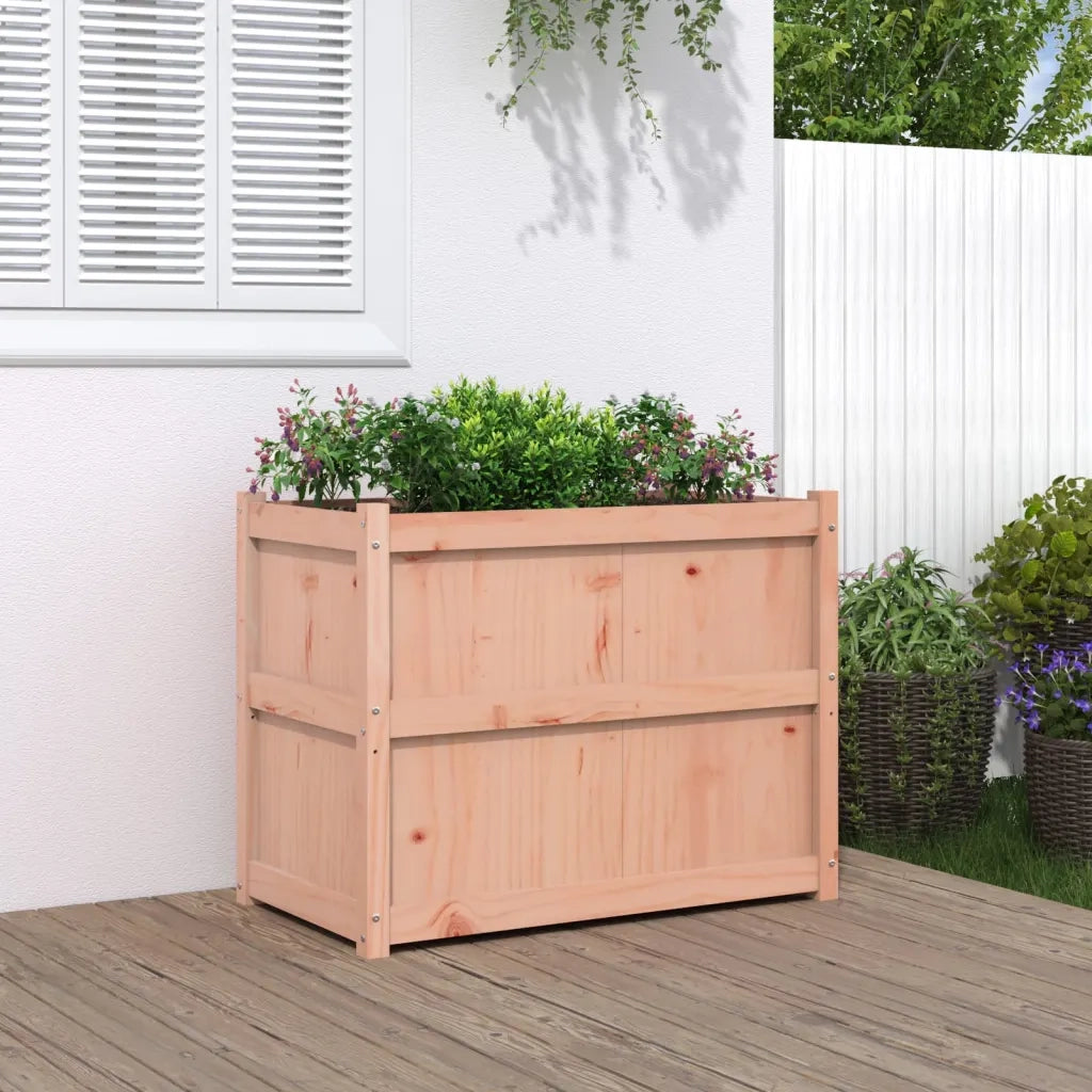 Fioriera | Cassetta per fiori | Vaso da Giardino 90x50x70 cm in Legno Massello di Douglas