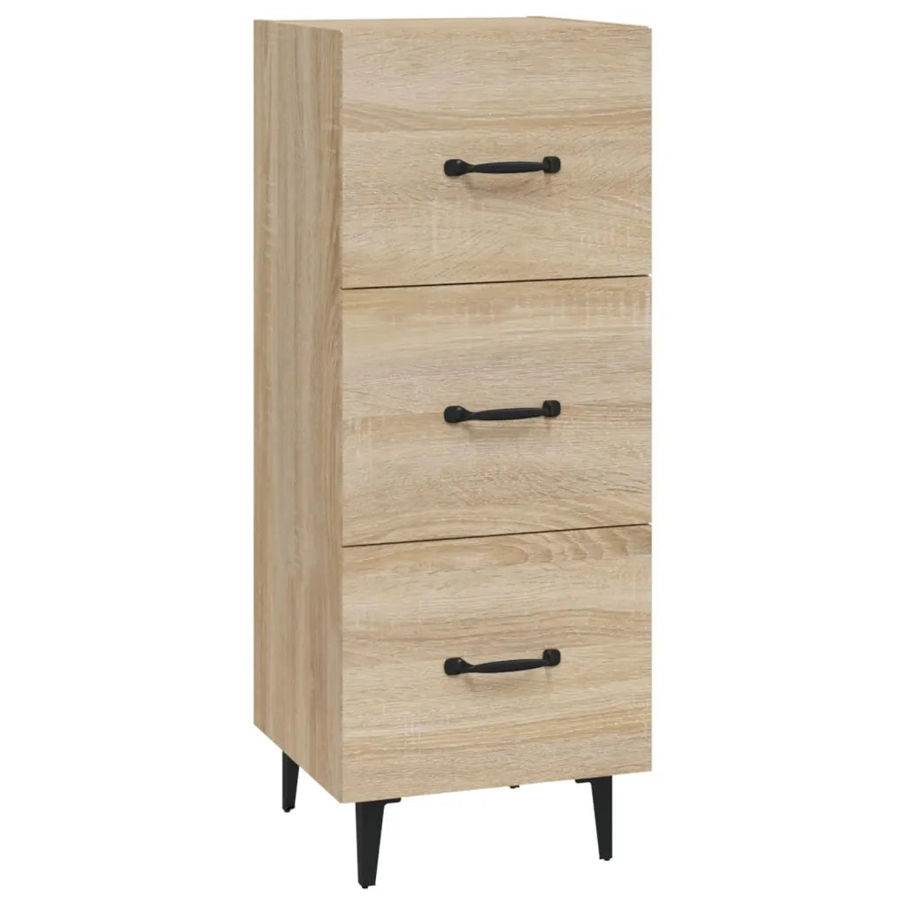 Credenza | Madia | Buffet da pranzo | Armadio da pranzo Rovere Sonoma 34,5x34x90 cm in Legno Multistrato