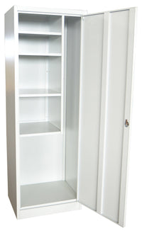 Armadio Multiuso Portascope 4 Ripiani in Metallo Fadi Grigio