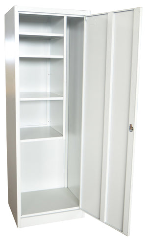 Armadio Multiuso Portascope 4 Ripiani in Metallo Fadi Grigio