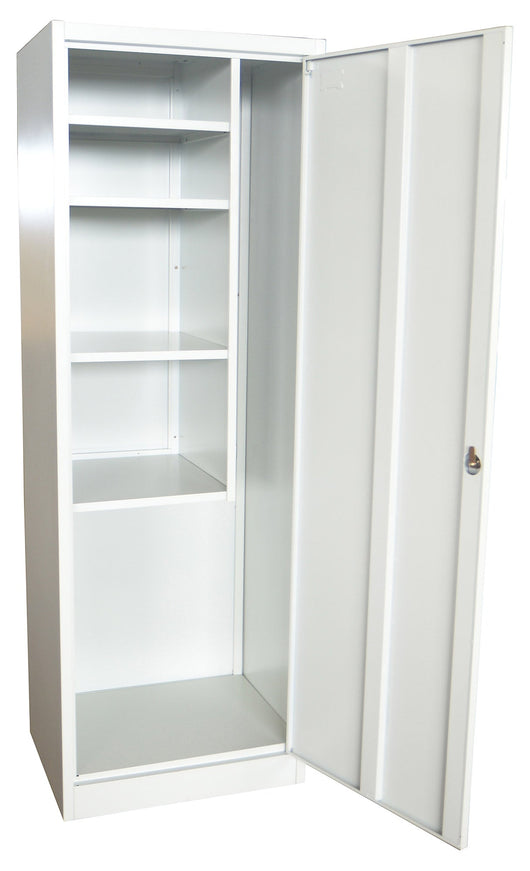 Armadio Multiuso Portascope 4 Ripiani in Metallo Fadi Grigio