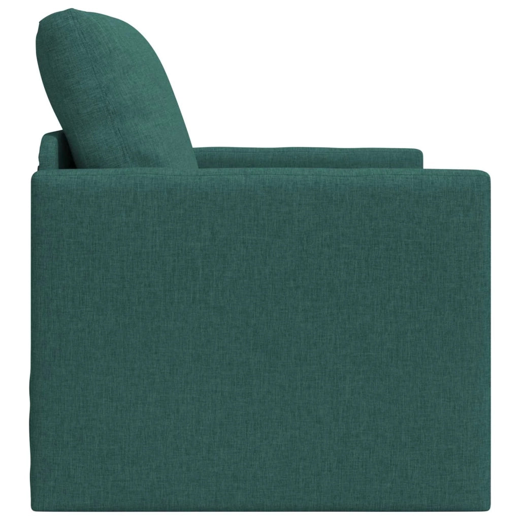 Divano letto | Sof¨¤ letto | Letto singolo Verde Scuro 74 x 77 x 81 cm Tessuto