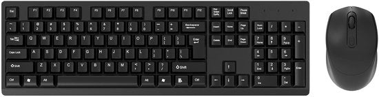 Tastiera wireless 2.4G e mouse per desktop, laptop, uso domestico, ufficio e lavoro