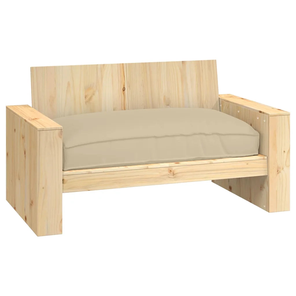 Cuscino Beige 120 x 80 x 12 cm Tessuto Oxford 42001571