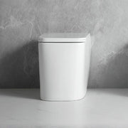 WC a pavimento bianco lucido filo muro scarico a parete FT54D