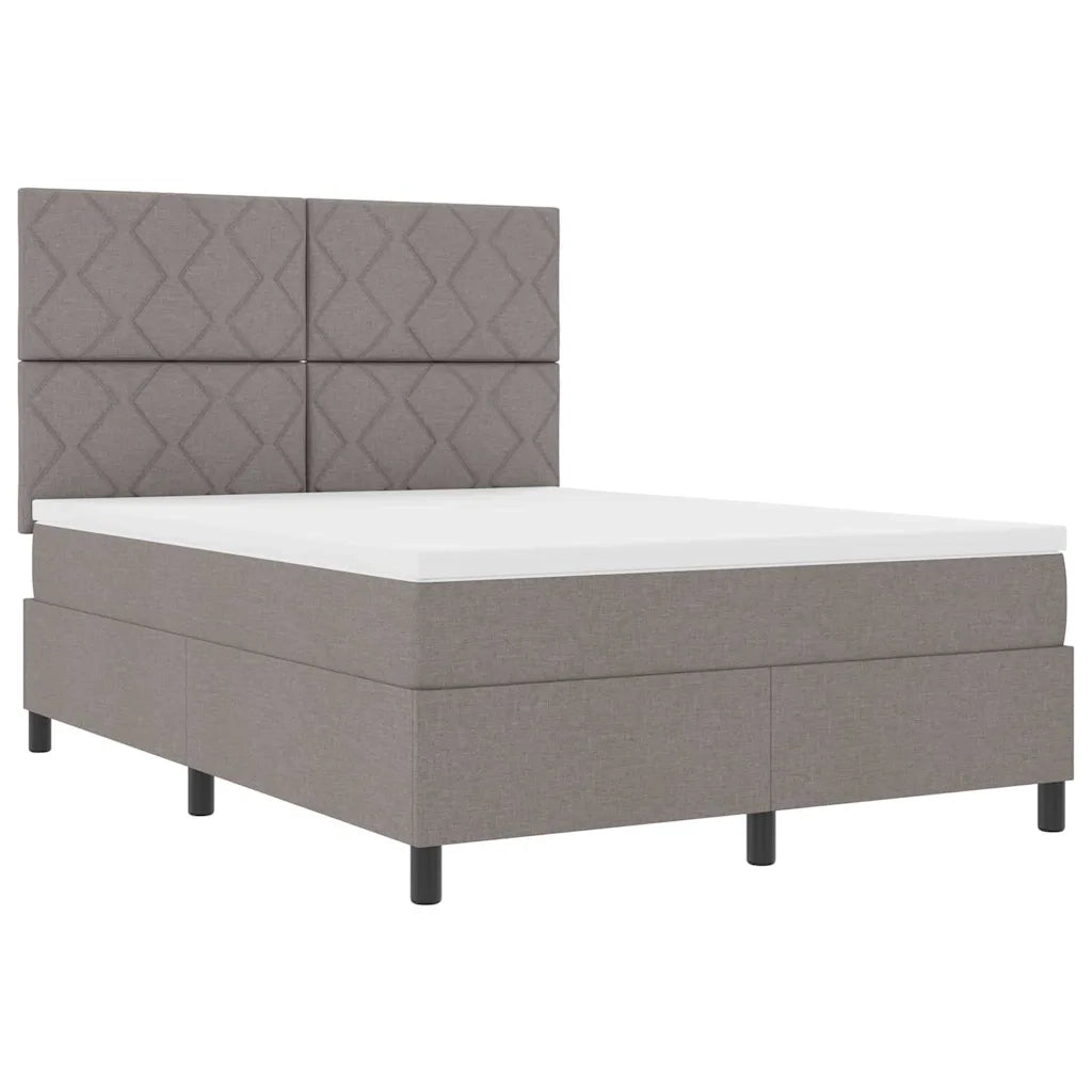 Letto a molle con strisce LED Talpa 140 x 190 cm Tessuto 3342946