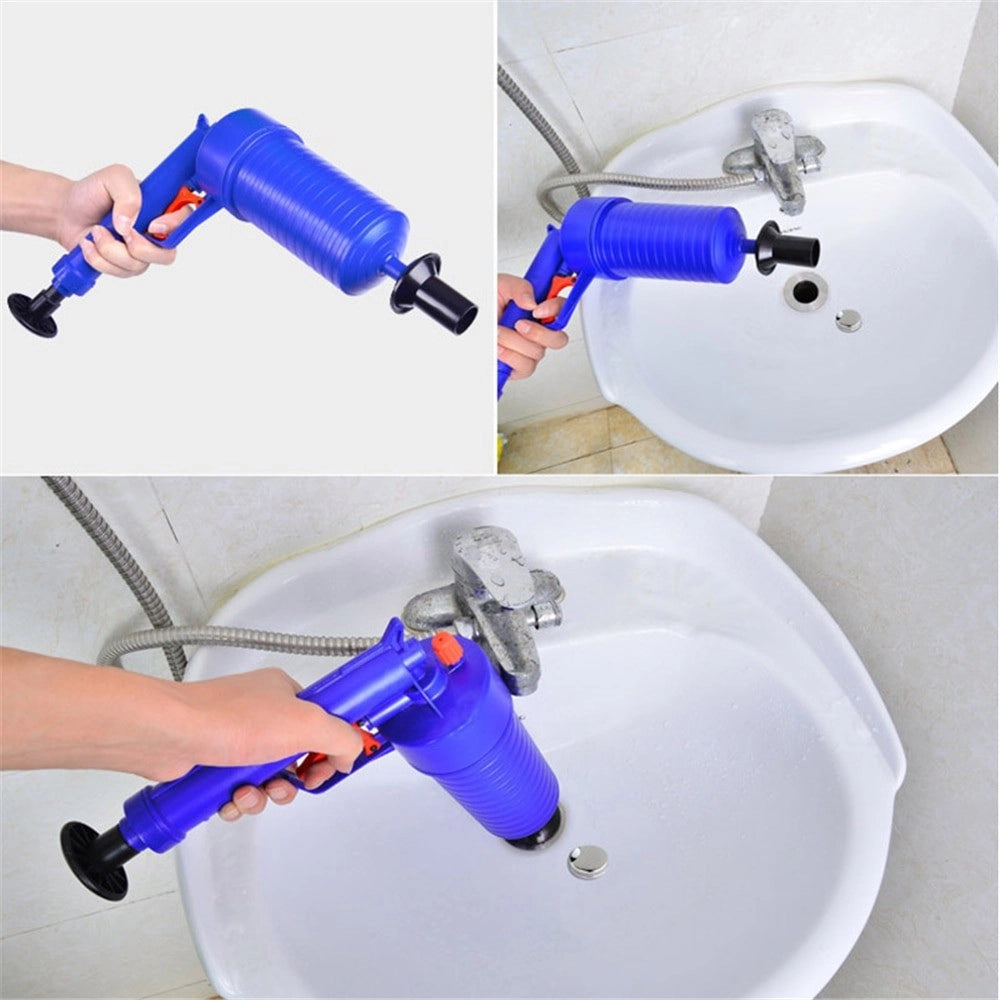 Trade Shop - Pompa Ad Aria Alta Pressione Sifone Stura Lavandino Lavello Tubo Di Scarico Wc -