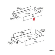 R FRONTALE EP X KIT CASSETTIERA 5C NOVA 77X40X107 BIANCA- 1,0 pz