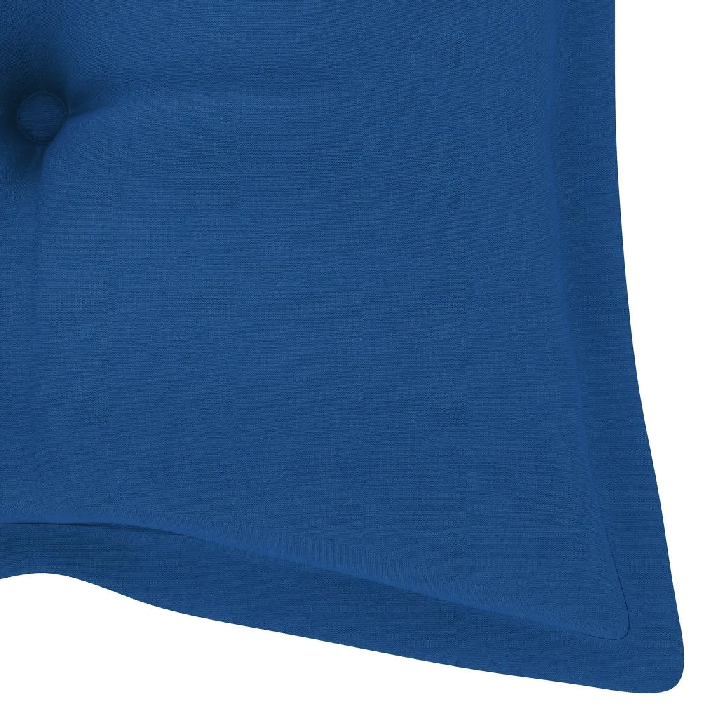 Panchina da Giardino con Cuscino 120 cm in Bambù 3063901