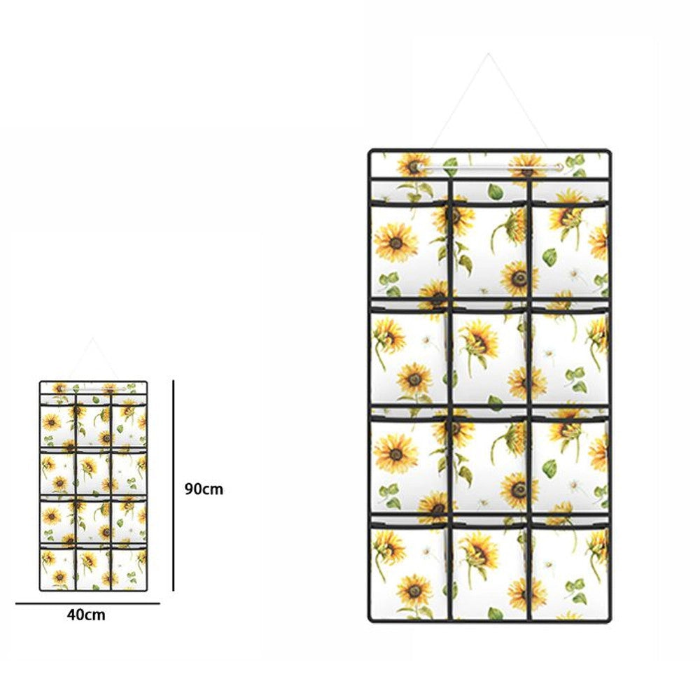 Trade Shop - Organizer A Sospensione Da Parete 12 Scomparti Tasche Porta Oggetti 40x90 Cm -