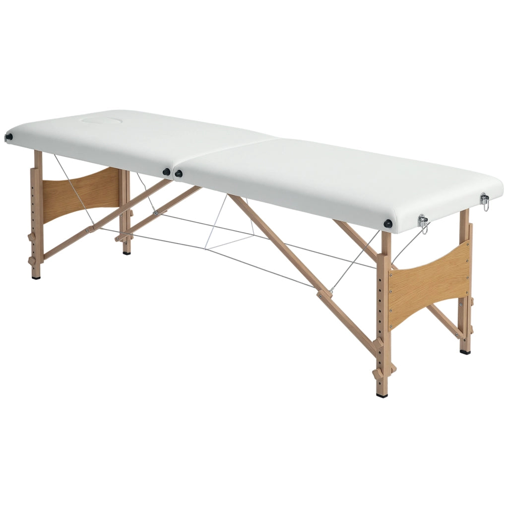 Poltrona Massaggiante Pieghevole ¨C zephmum ¨C 186x60x61-87 cm Crema
