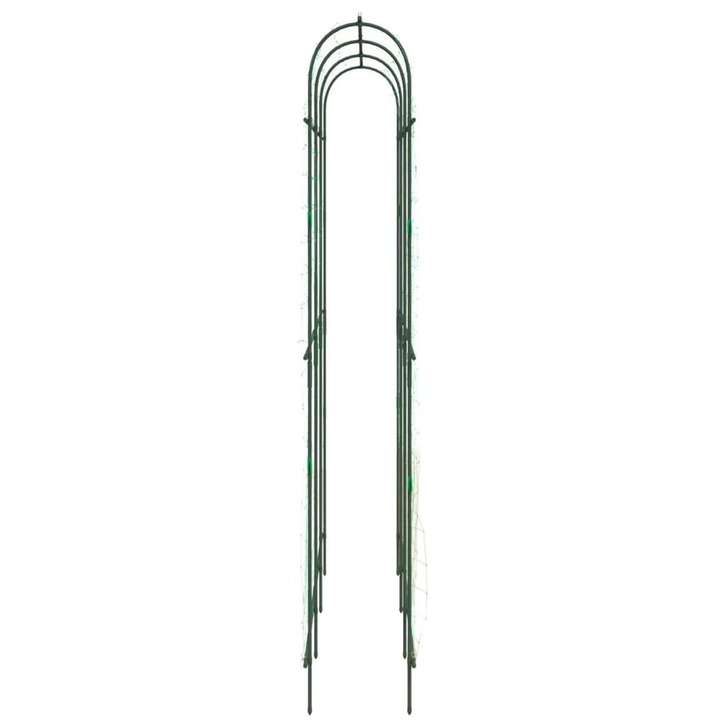 Traliccio da giardino a forma di U resistente e adatto per piante rampicanti 181 x 31 x 182,5 cm acciaio verde 02_0055609