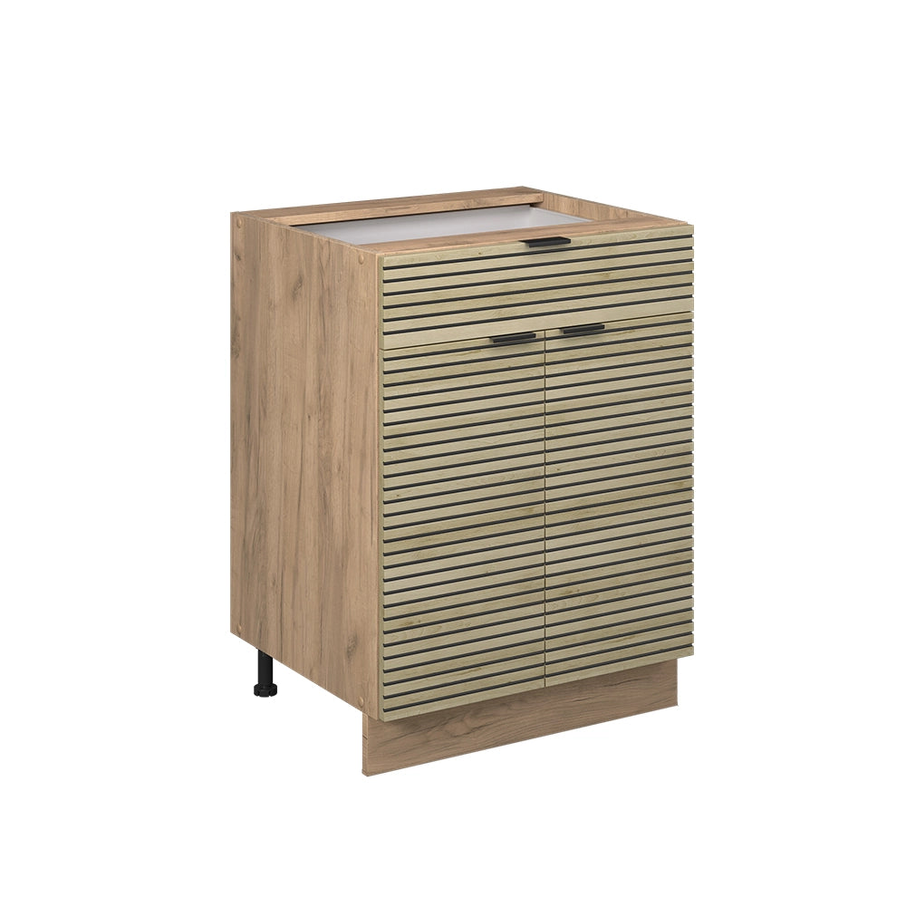 Vicco Basi  Pannello in quercia 60 cm con cassetto, senza piano di lavoro