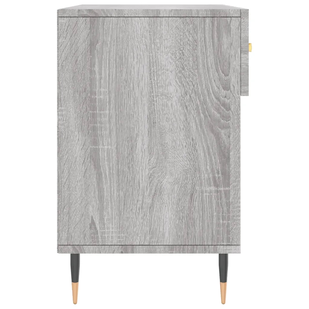 Panca Porta Scarpe | Scarpiera | Mobile per scarpe Grigio Sonoma 102x35x55 cm Legno Multistrato