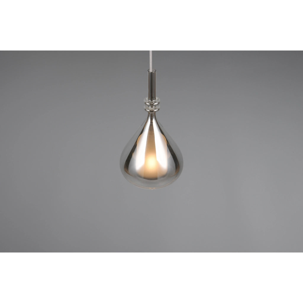 LAMPADARIO E14 ALDEA 12CM BIANCO/CROMO