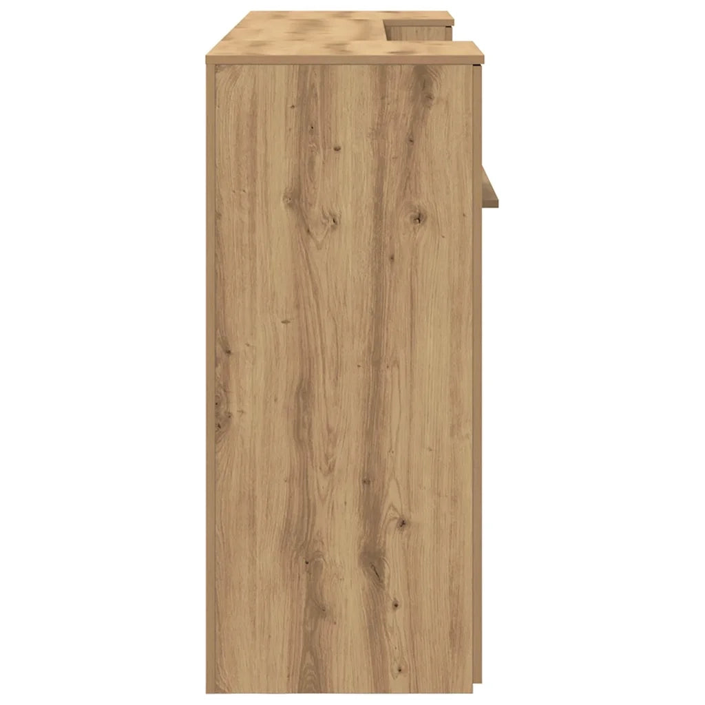 Banco Reception Rovere Artigianale 200x50x103,5cm in Truciolato 3324222