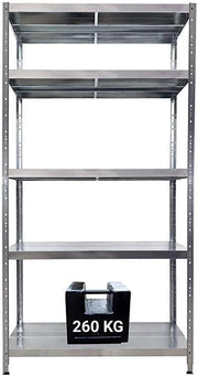 SCAFFALE IN METALLO MACISTE 120 X 60 X 195 H 5 PIANI KG 260 SENZA BULLONI