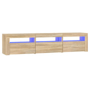 Mobile TV | Armadietto TV | Mobile Porta TV con Luci LED Rovere Sonoma 180x35x40 cm